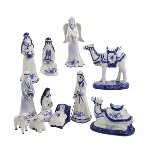 Porcelain Delft Nativity Set - Image 2