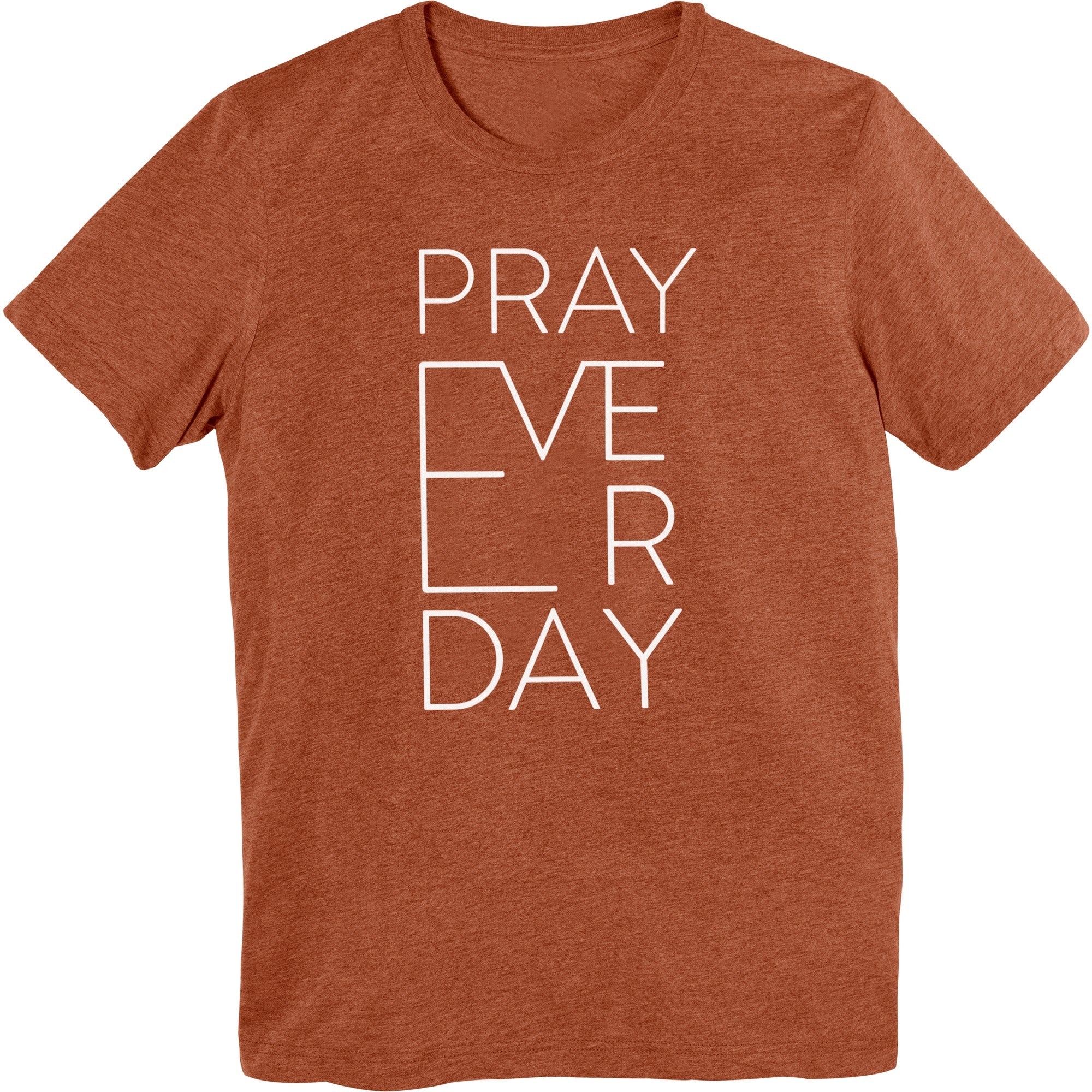 Pray Everyday T-Shirt Clay - Image 6