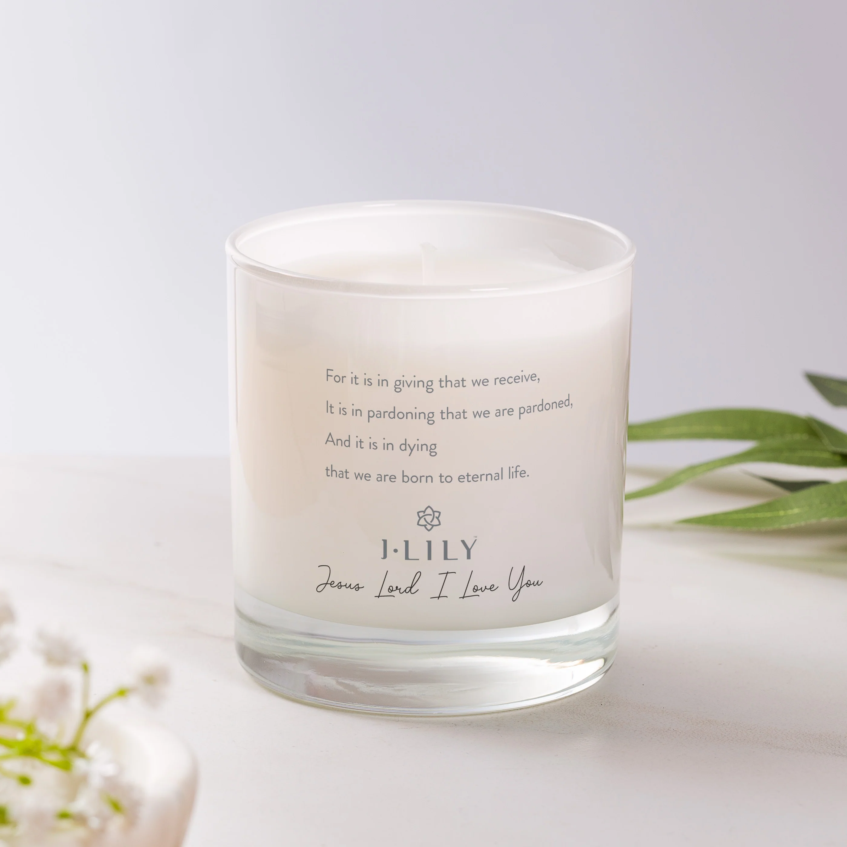 Prayer of St. Francis Scented Candle - Image 2
