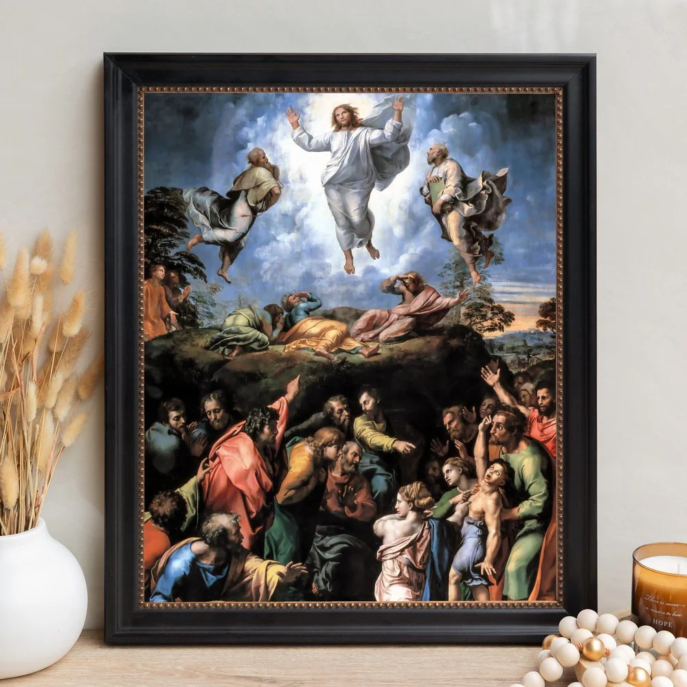 Raphael's Transfiguration Framed Canvas - Sacred Signature Collection - Image 11