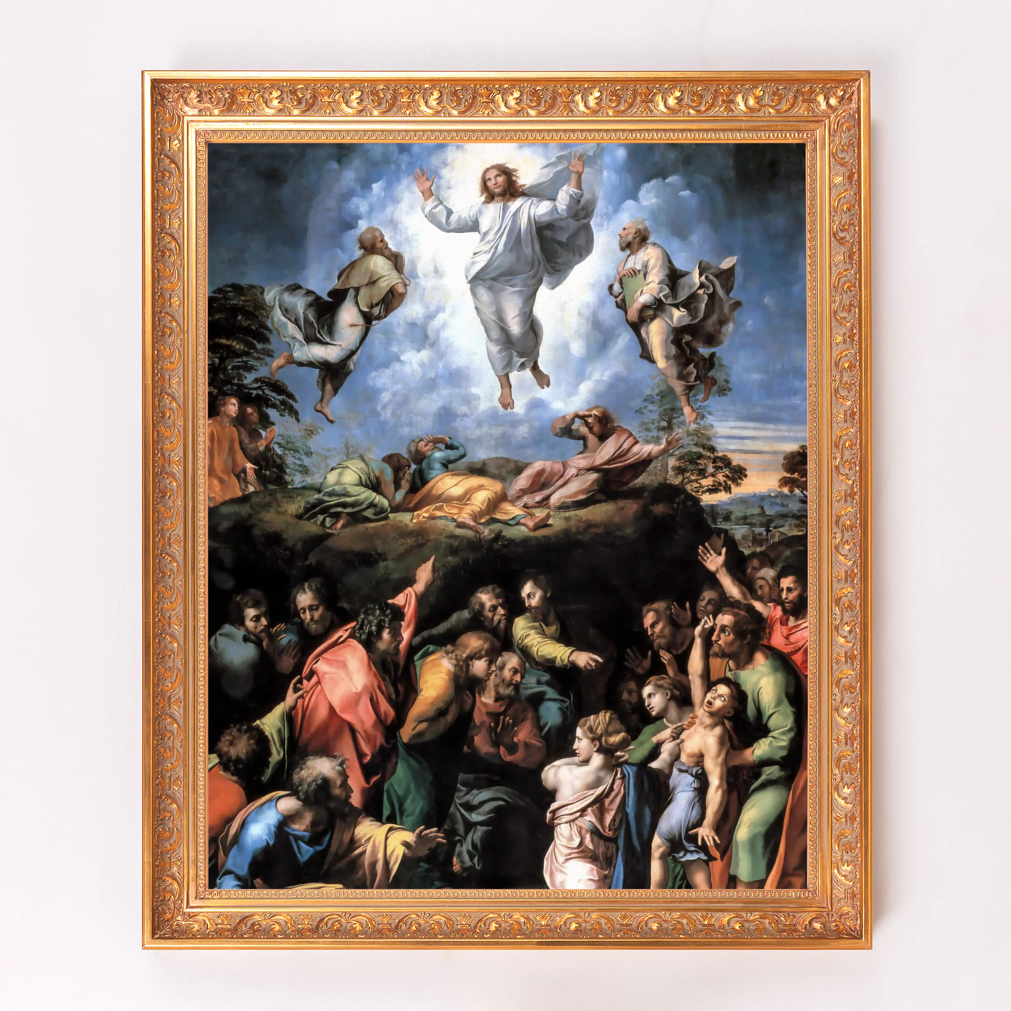 Raphael's Transfiguration Framed Canvas - Sacred Signature Collection - Image 4