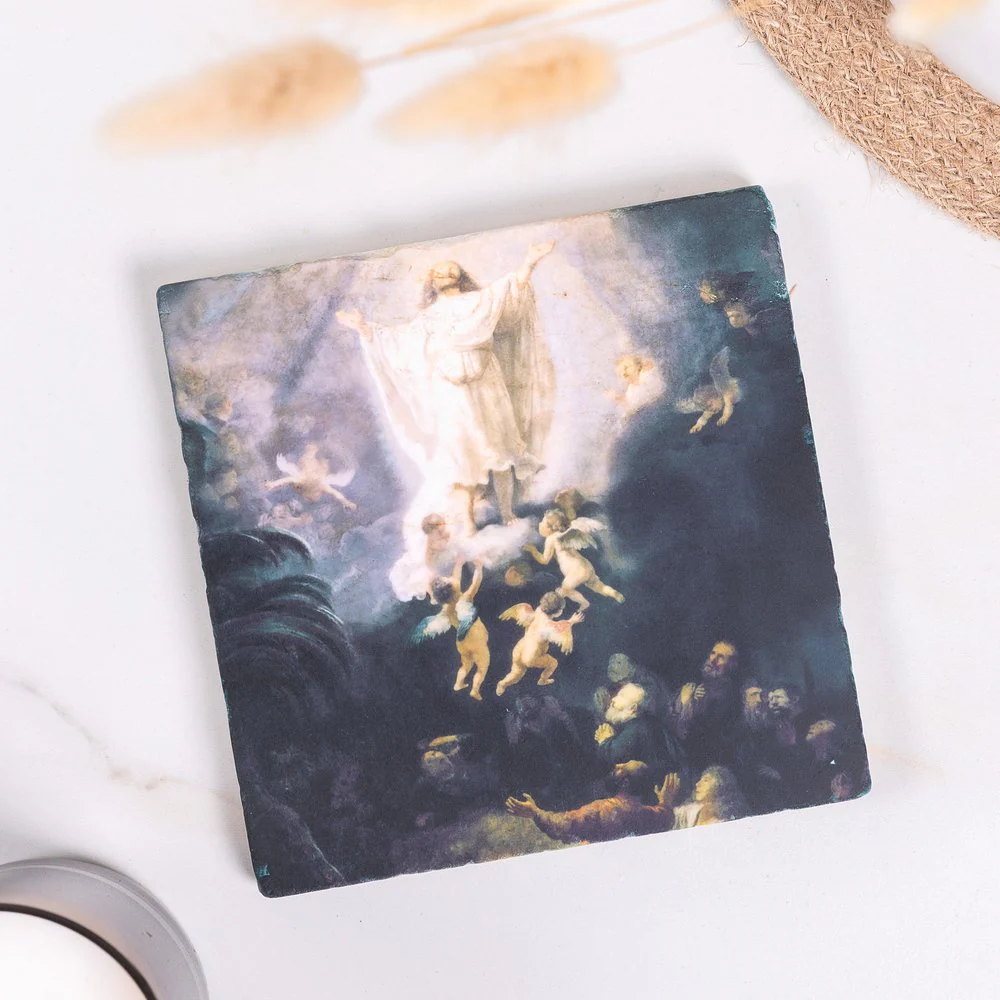 Rembrandt's Ascension Tumbled Stone Tile - 6" x 6" - Image 2