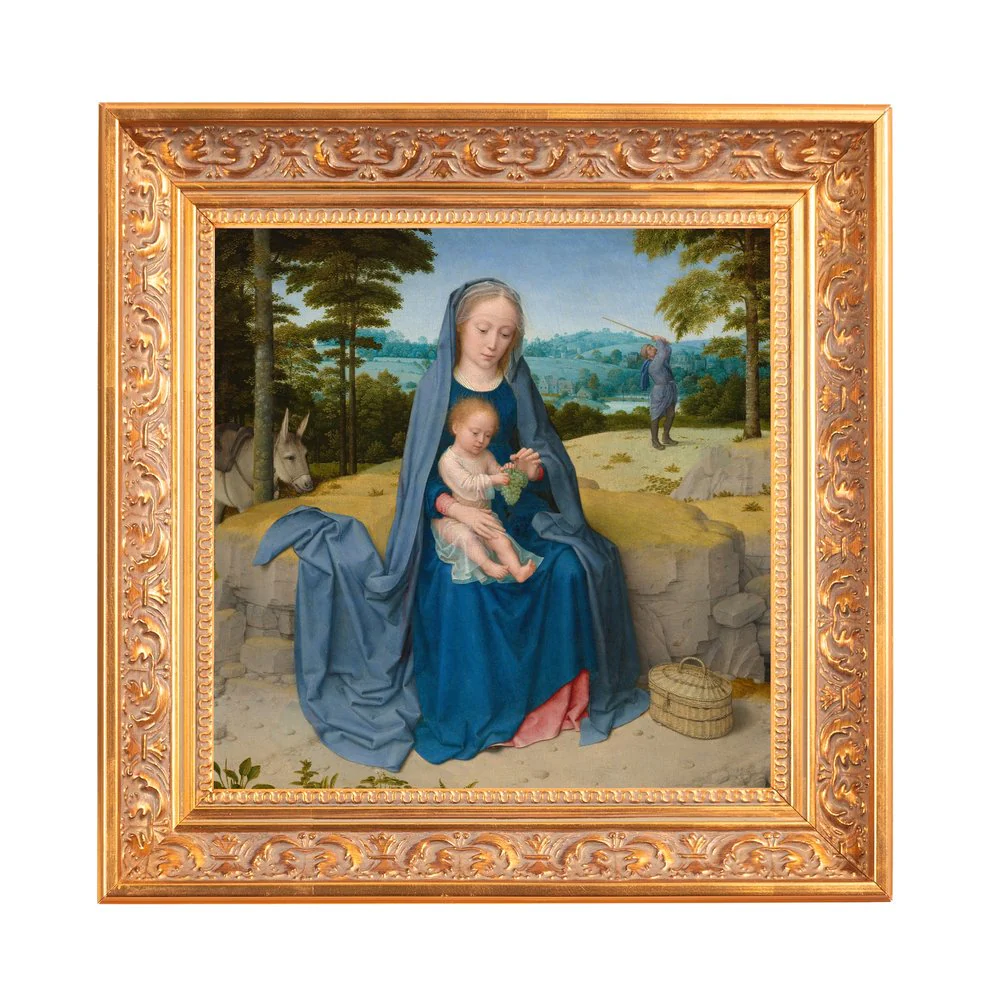 Rest on the Flight Into Egypt Framed Canvas - Sacred Mini Collection - Image 3