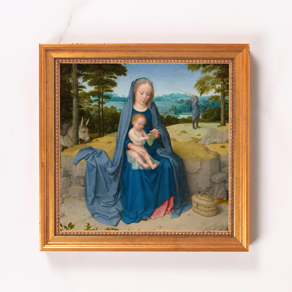 Rest on the Flight Into Egypt Framed Canvas - Sacred Mini Collection - Image 9