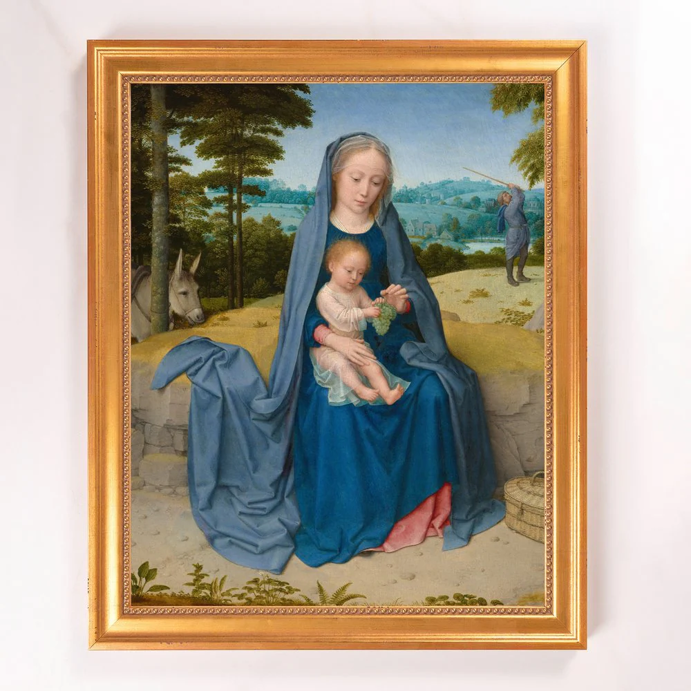 Rest on the Flight Into Egypt Framed Canvas - Sacred Signature Collection - Image 2