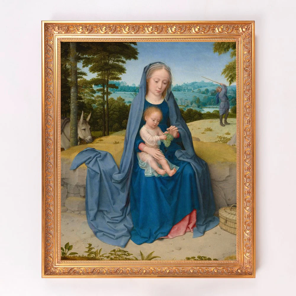 Rest on the Flight Into Egypt Framed Canvas - Sacred Signature Collection - Image 8