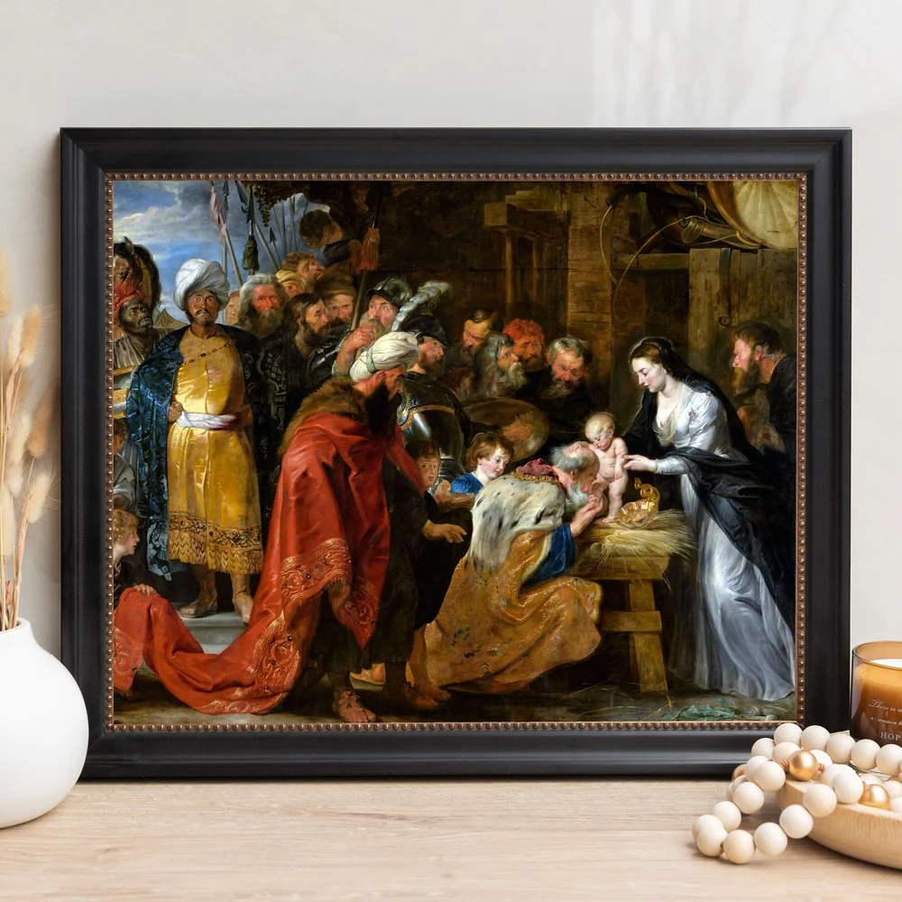 Rubens Lyon Adoration of the Magi Framed Canvas - Sacred Signature Collection - Image 12