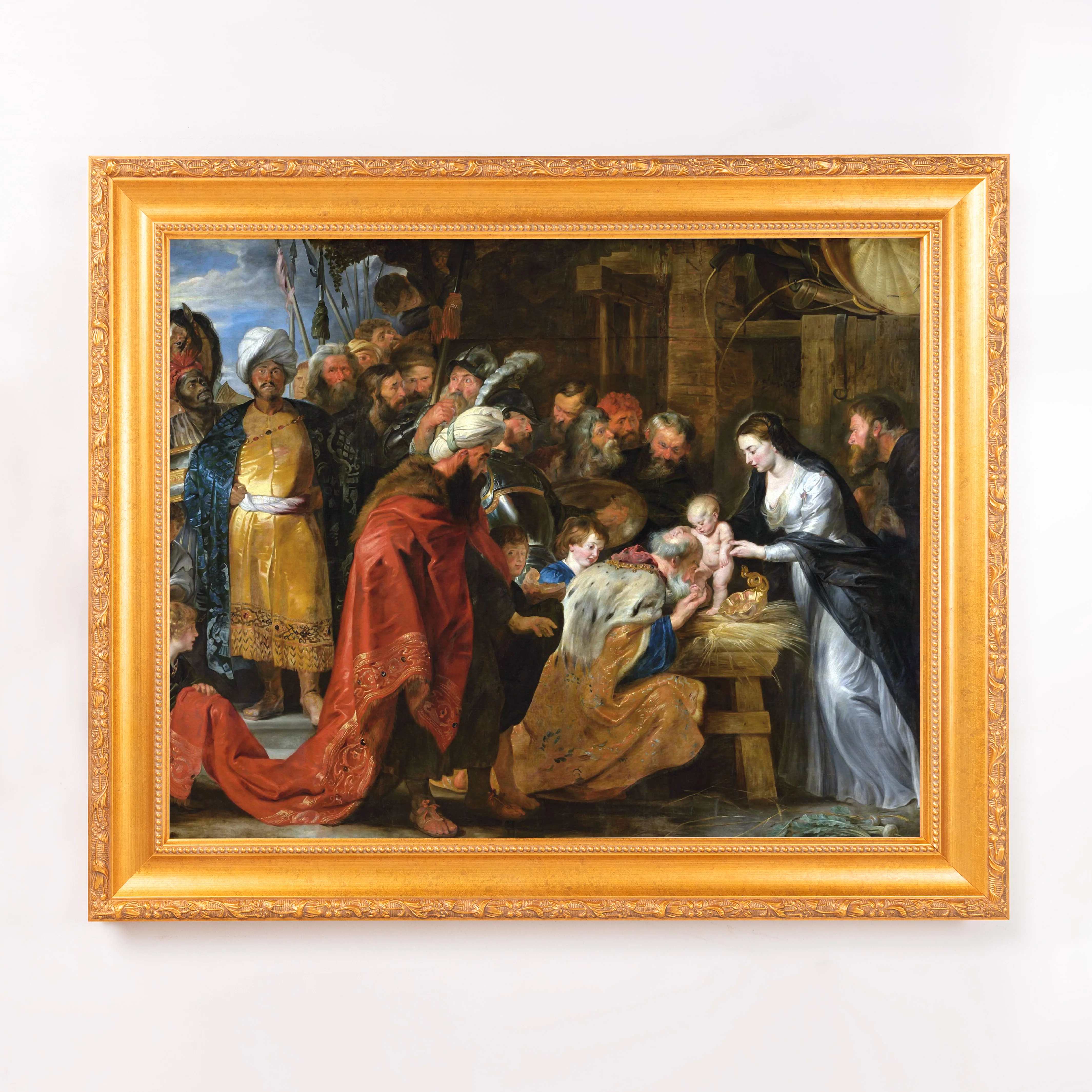 Rubens Lyon Adoration of the Magi Framed Canvas - Sacred Signature Collection - Image 6