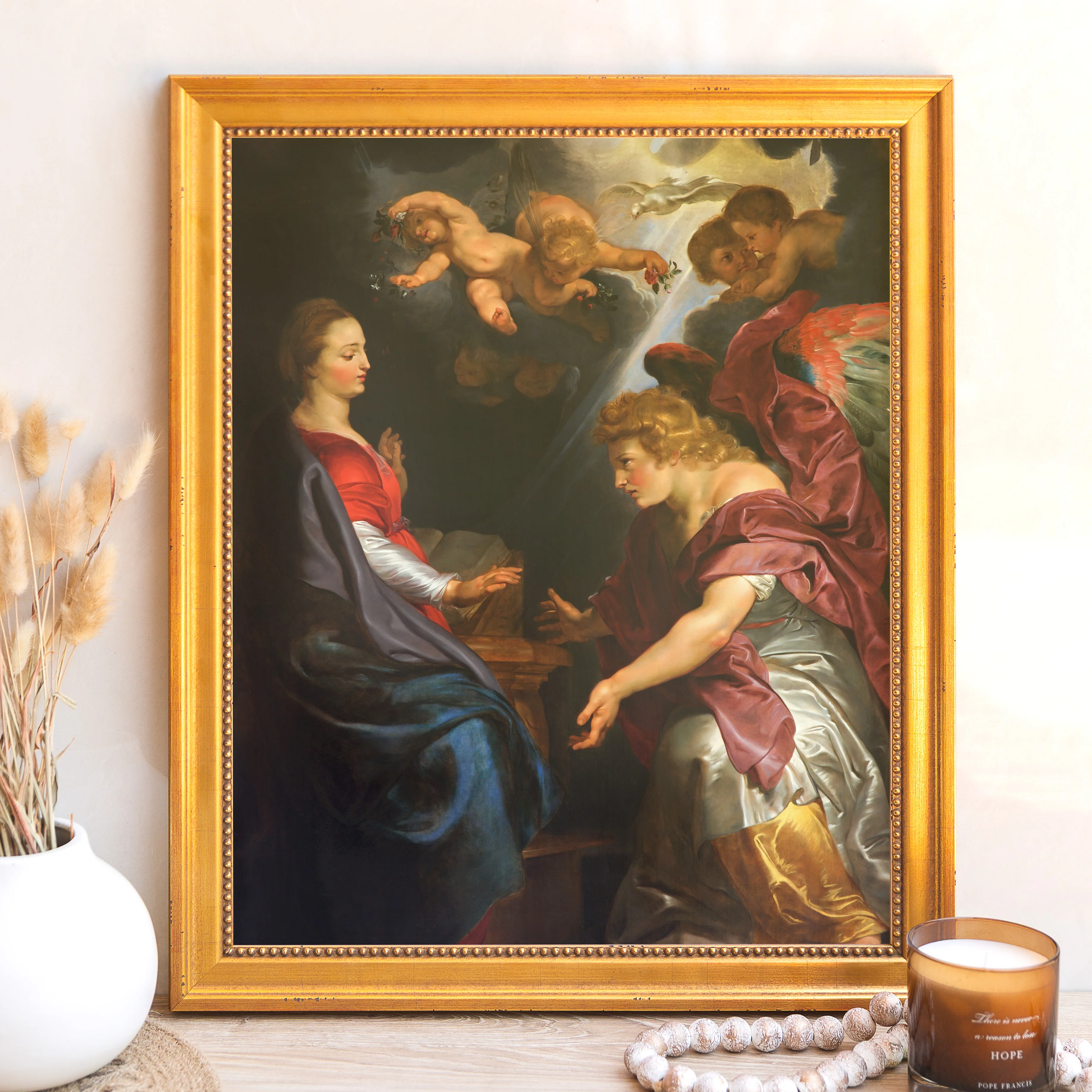 Ruben's The Annunciation Framed Canvas - Sacred Signature Collection - Image 7