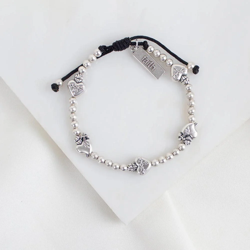 Sacred Heart Beaded Bracelet - Image 2
