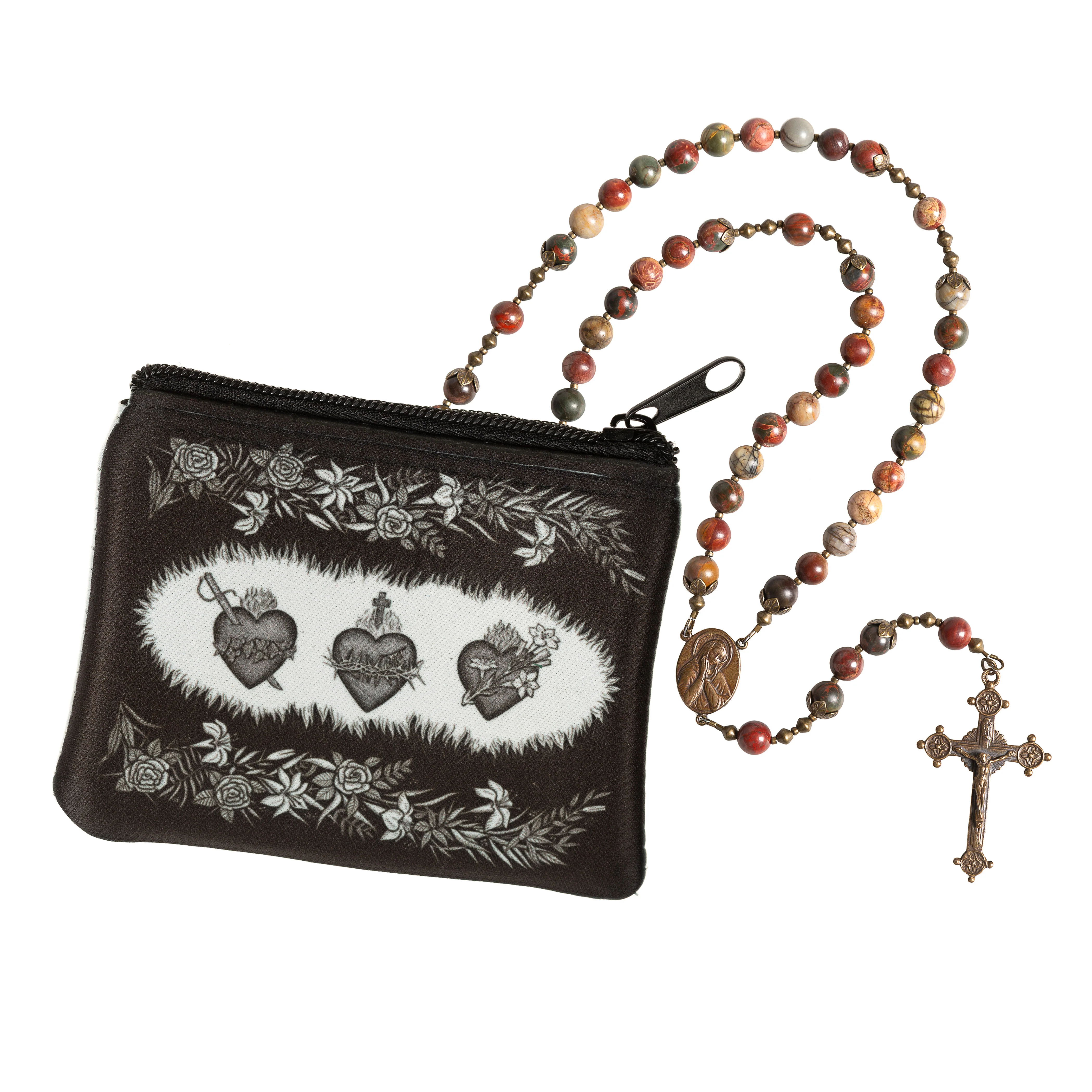 Sacred Heart & Immaculate Heart Rosary Set - Image 2