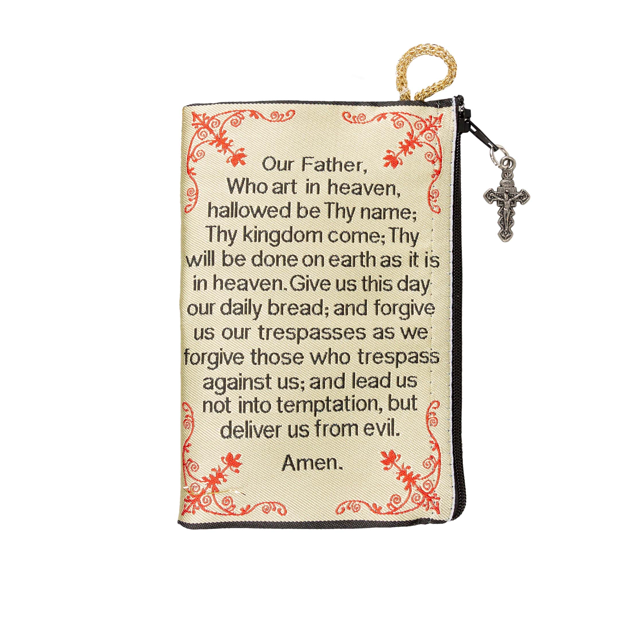 Sacred Heart & Our Father Rosary Pouch - Image 2