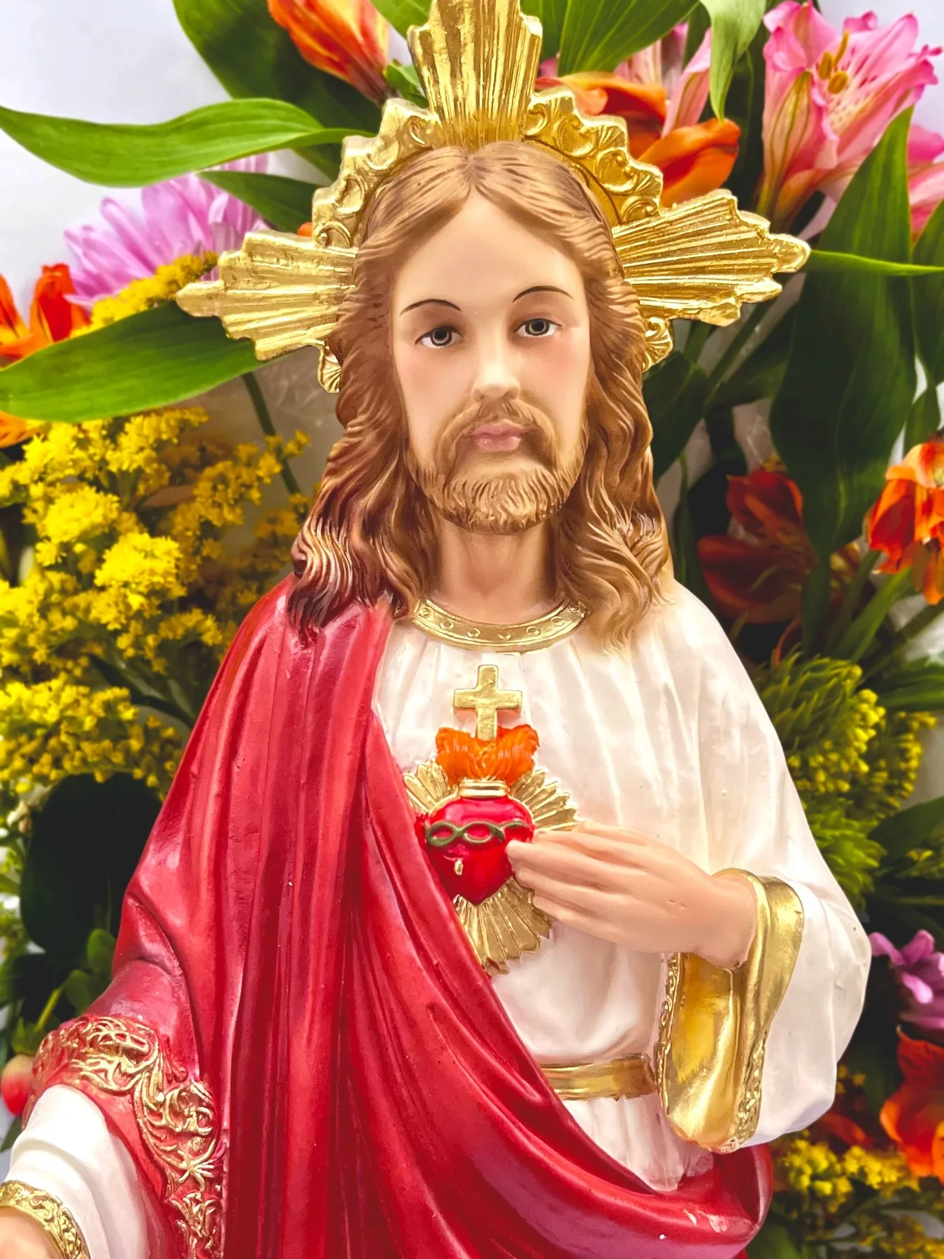 Sacred Heart Statue - Multiple Sizes - Image 2