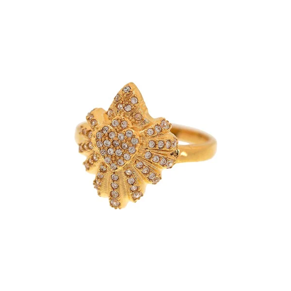 Sacred Heart Sunburst Crystal Ring - Multiple Sizes - Image 2