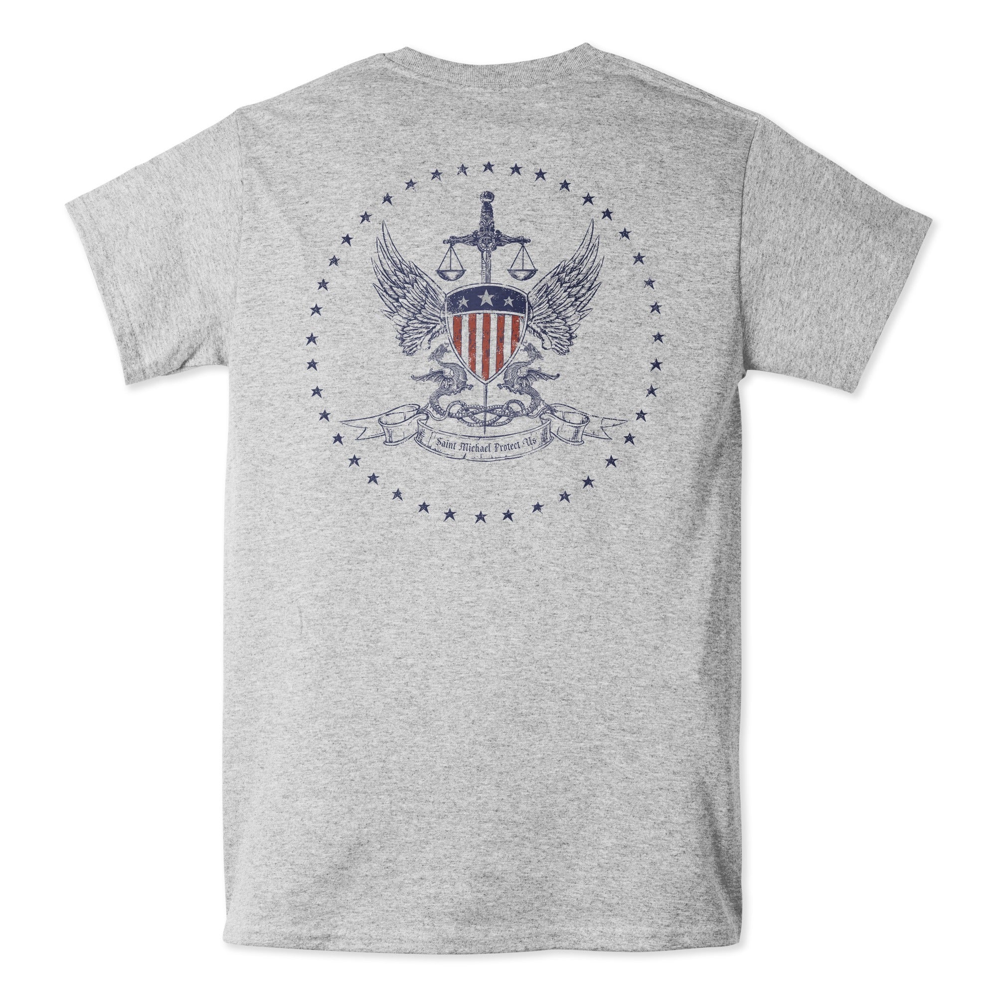Saint Michael Protect Us T-Shirt - Image 7