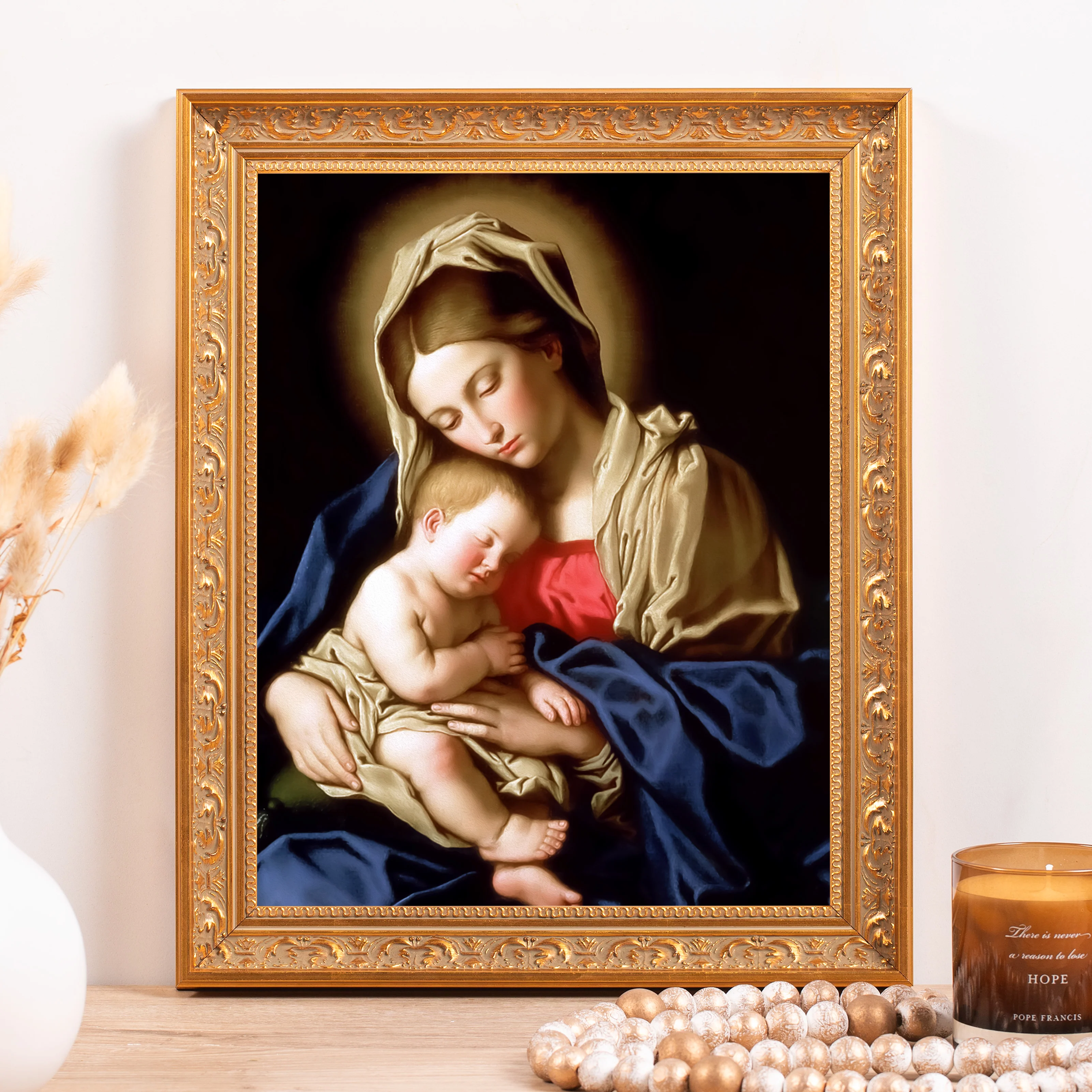 Sassoferrato Madonna & Child Framed Canvas - Sacred Classics Collection