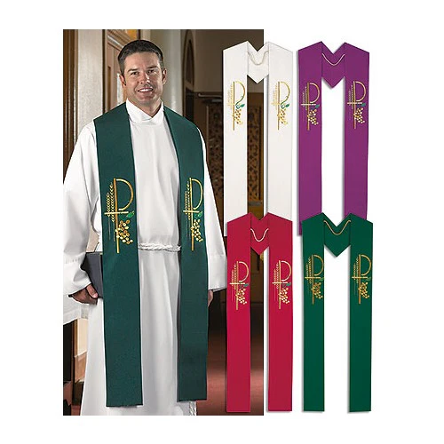 Seasonal Embroidered Clergy Stoles