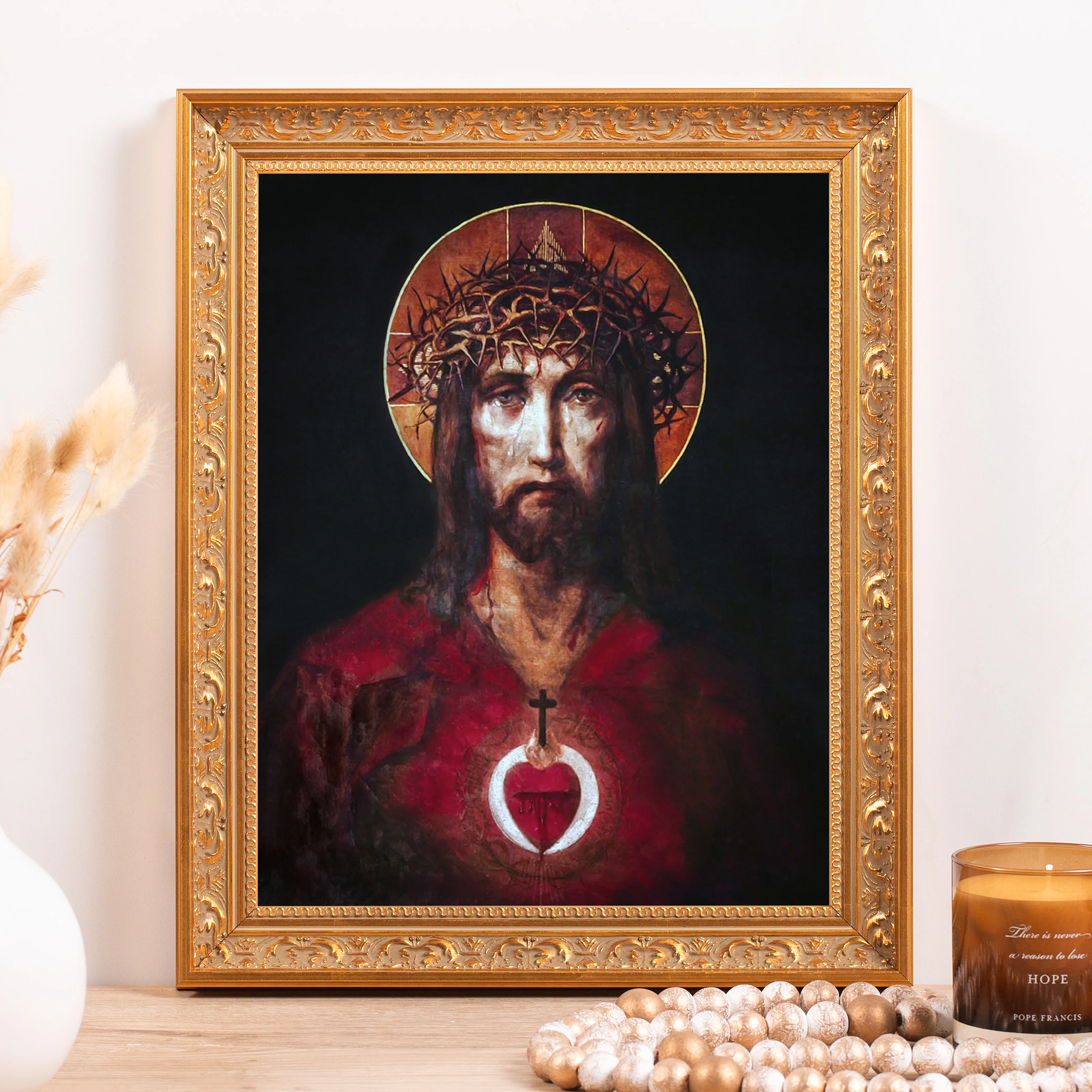 Sic Deus Dilexit Mundum Framed Canvas - Sacred Classics Collection - Image 3