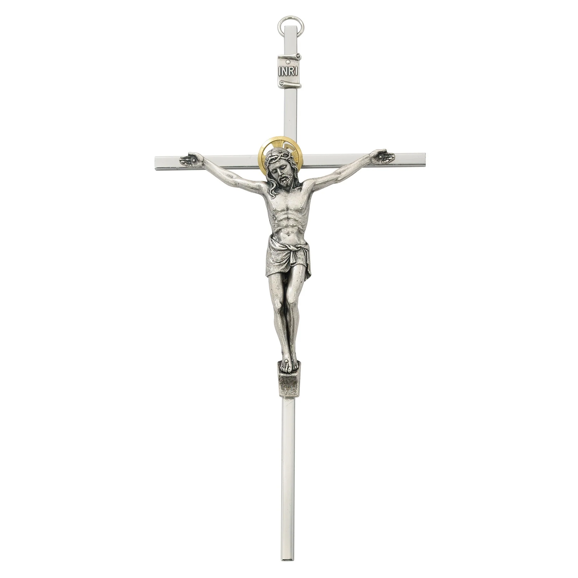 Silver Crucifix - 8 inch