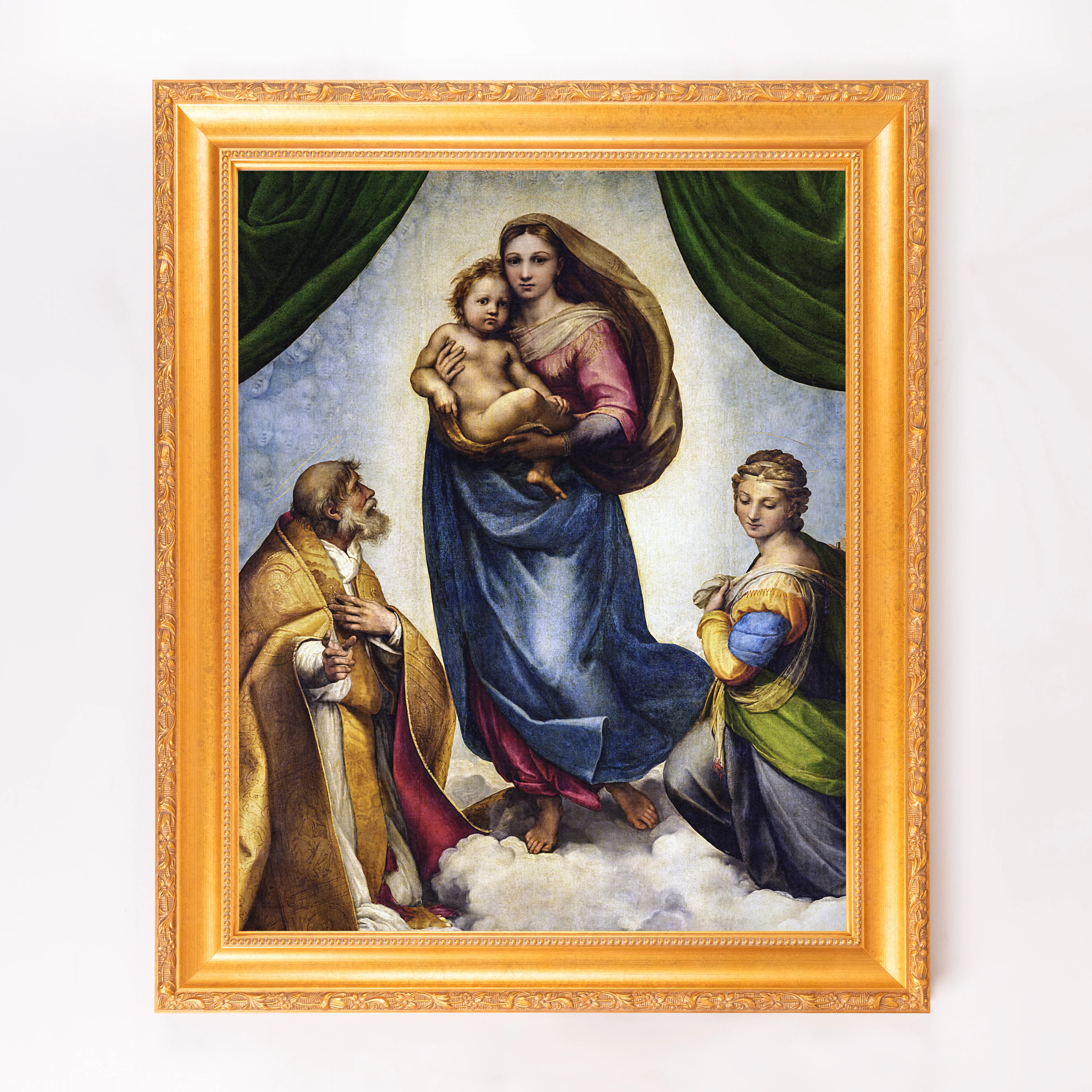 Sistine Madonna Framed Canvas - Sacred Signature Collection - Image 10