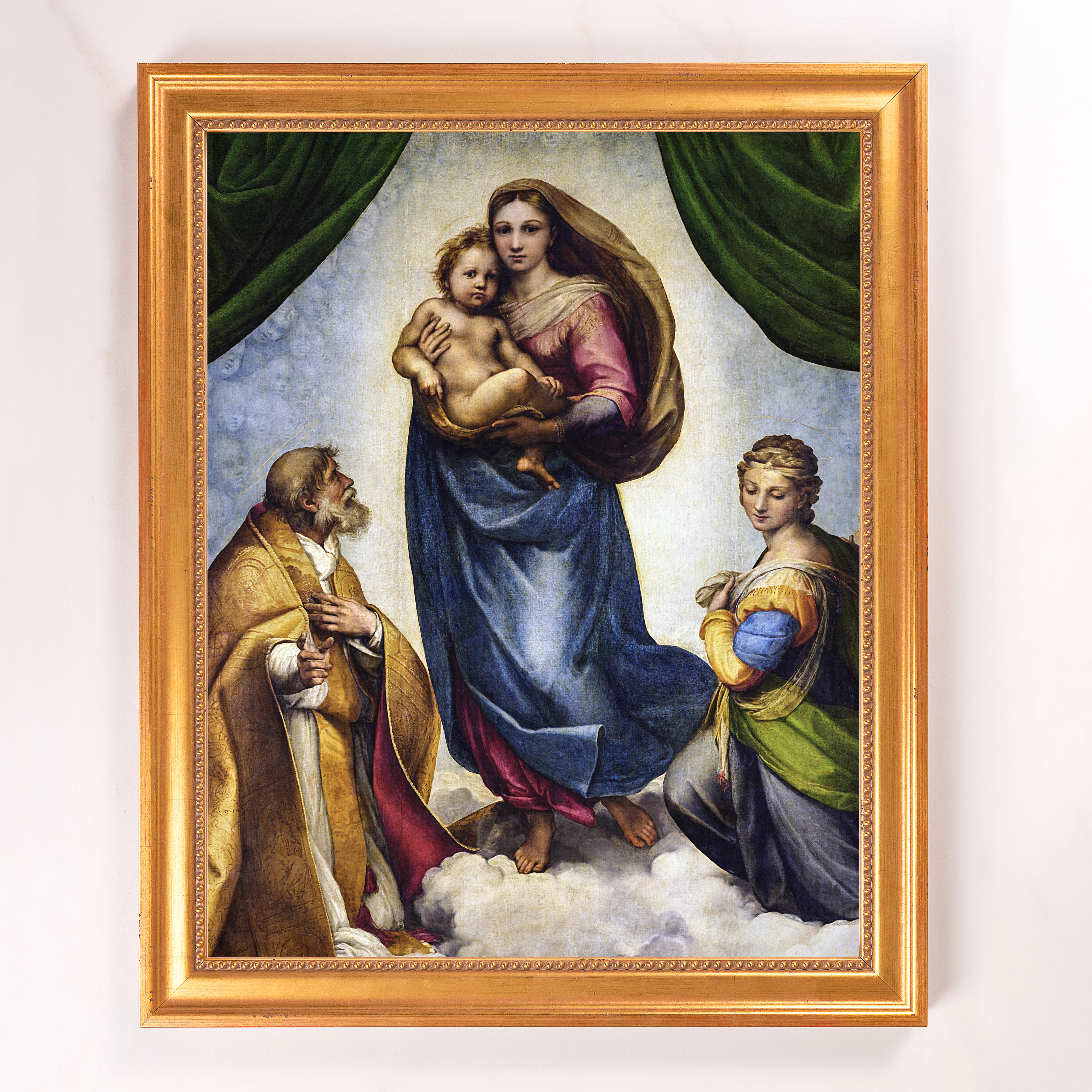 Sistine Madonna Framed Canvas - Sacred Signature Collection - Image 4
