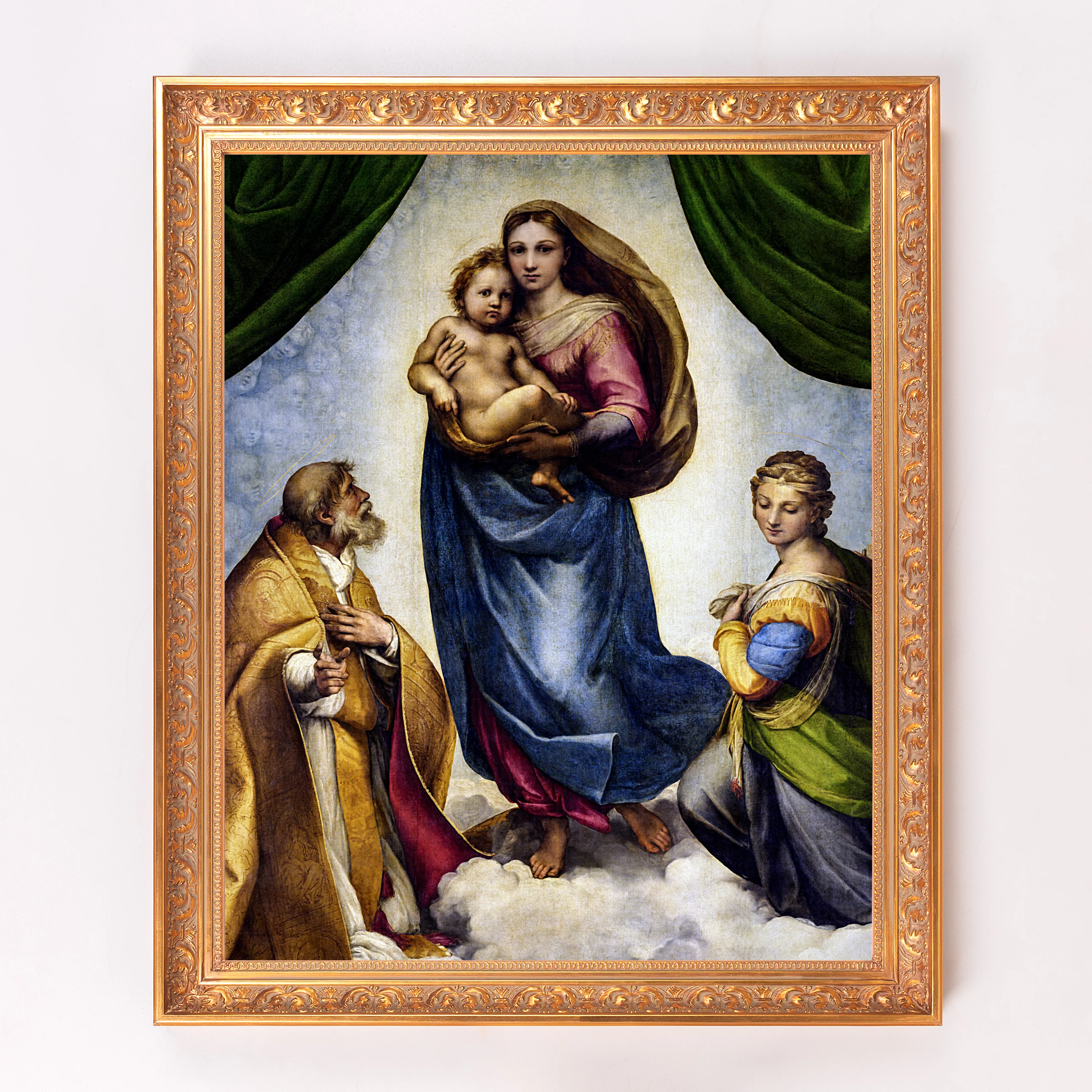 Sistine Madonna Framed Canvas - Sacred Signature Collection - Image 7