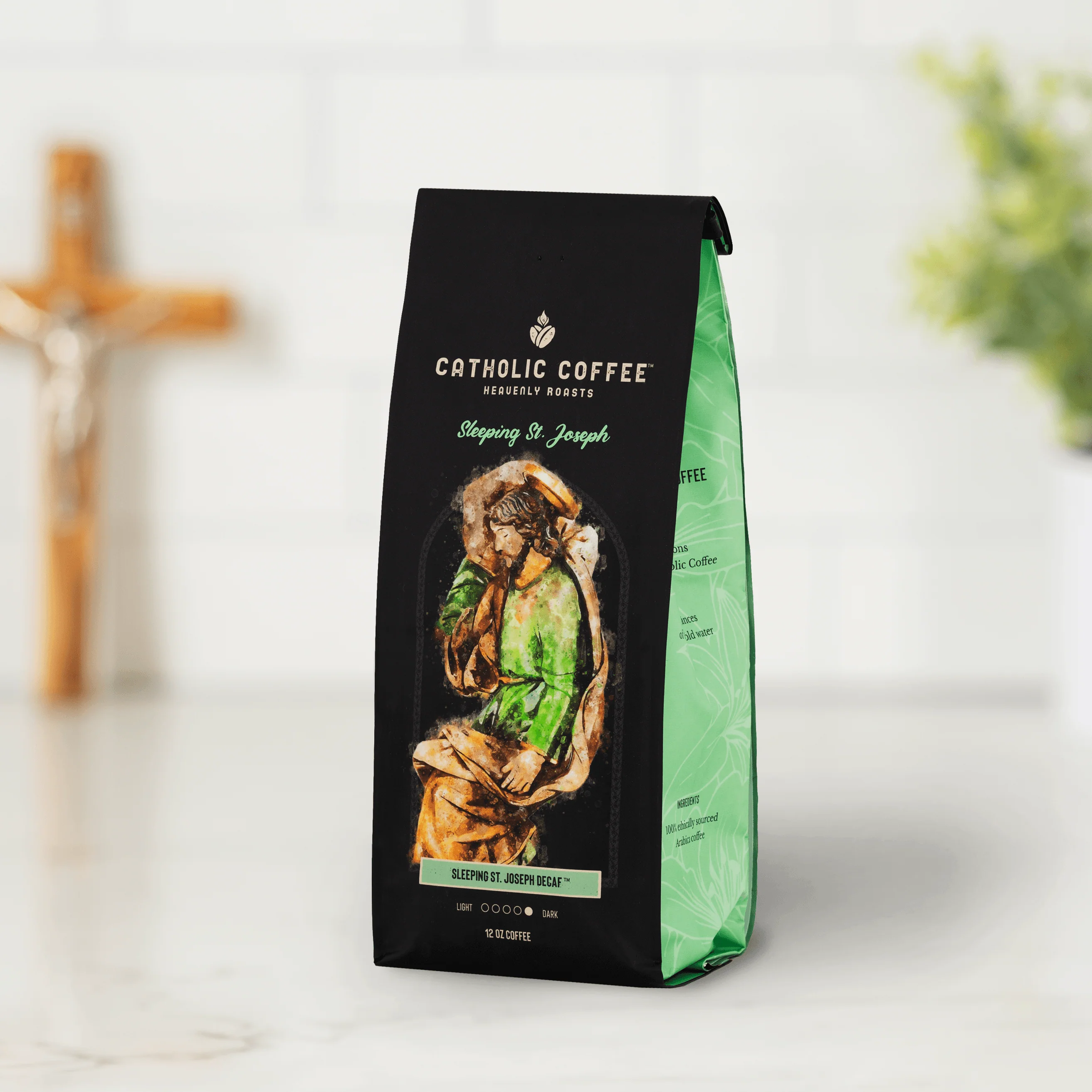 Sleeping St. Joseph Decaf Coffee - 12 oz. Bag - Image 2