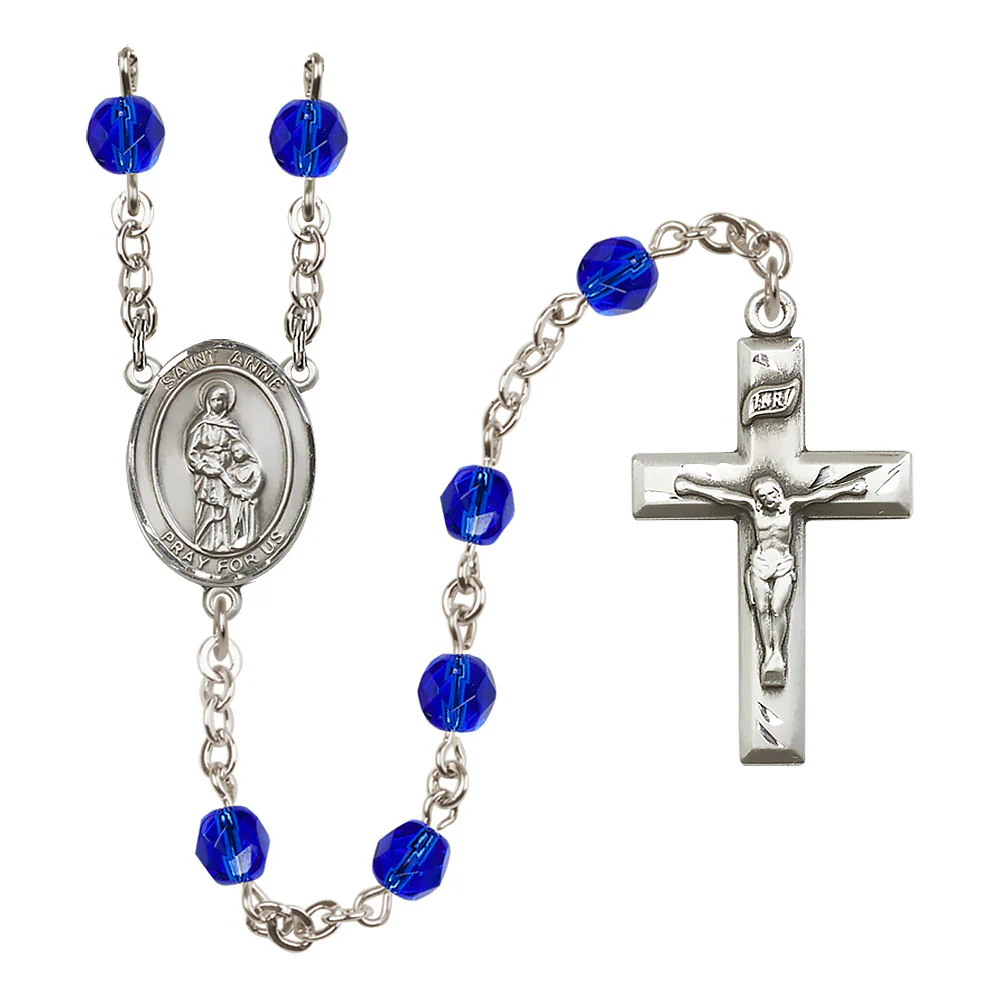St. Anne Crystal Birthstone Rosary - Multiple Birthstones - Image 8
