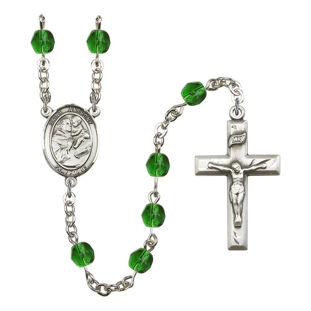 St. Anthony of Padua Crystal Birthstone Rosary - Multiple Birthstones - Image 10
