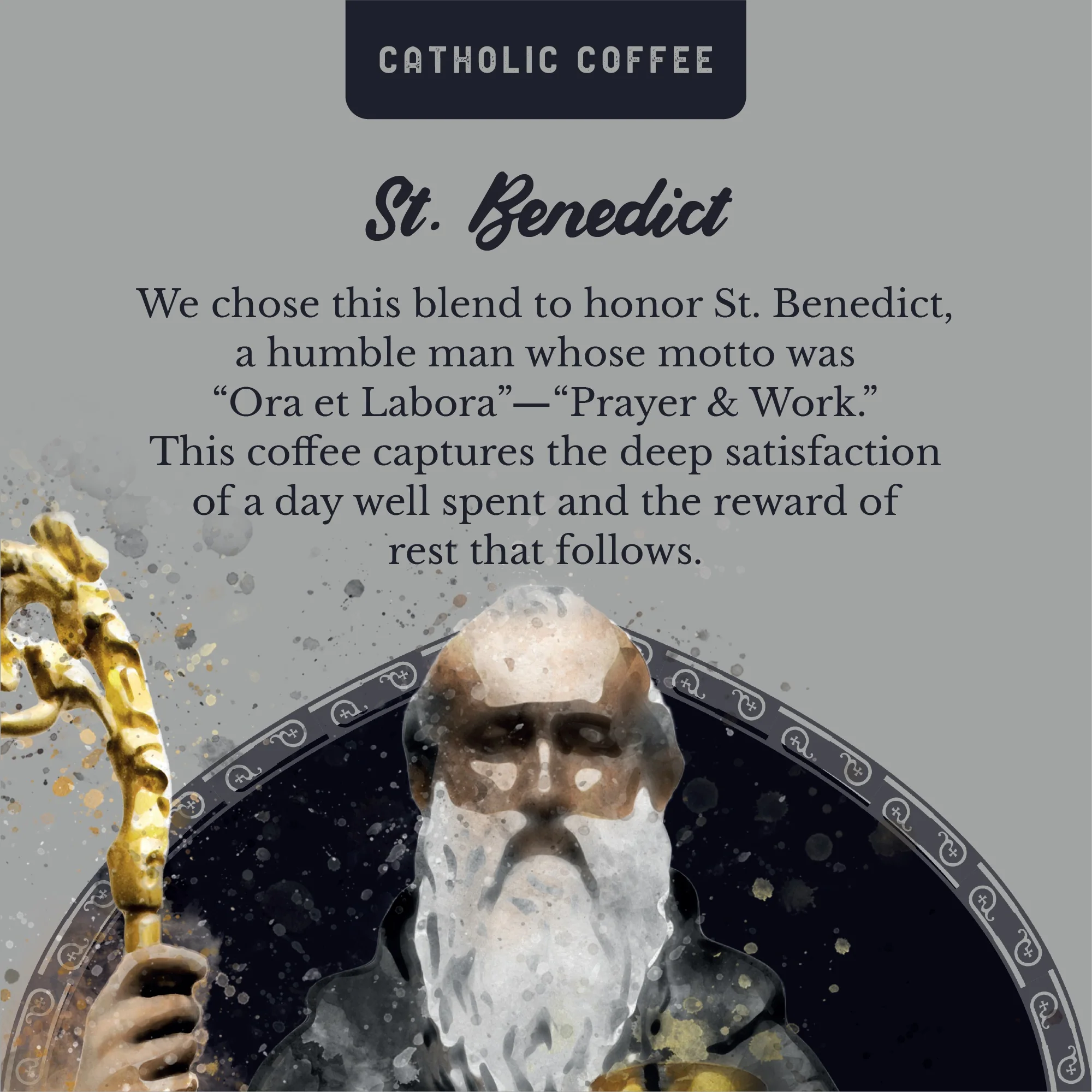 St. Benedict Chocolate Hazelnut Blend Coffee - 12 oz. Bag - Image 2