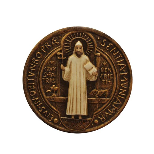 St. Benedict Wall Crucifix – 11" - Image 2