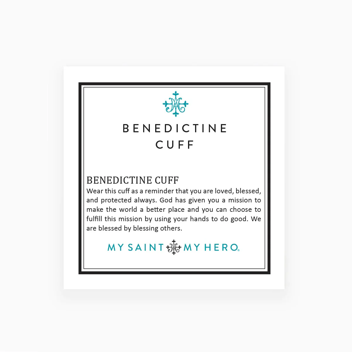 St. Benedict Medal Cuff Bracelet - Multiple Finishes - Image 6