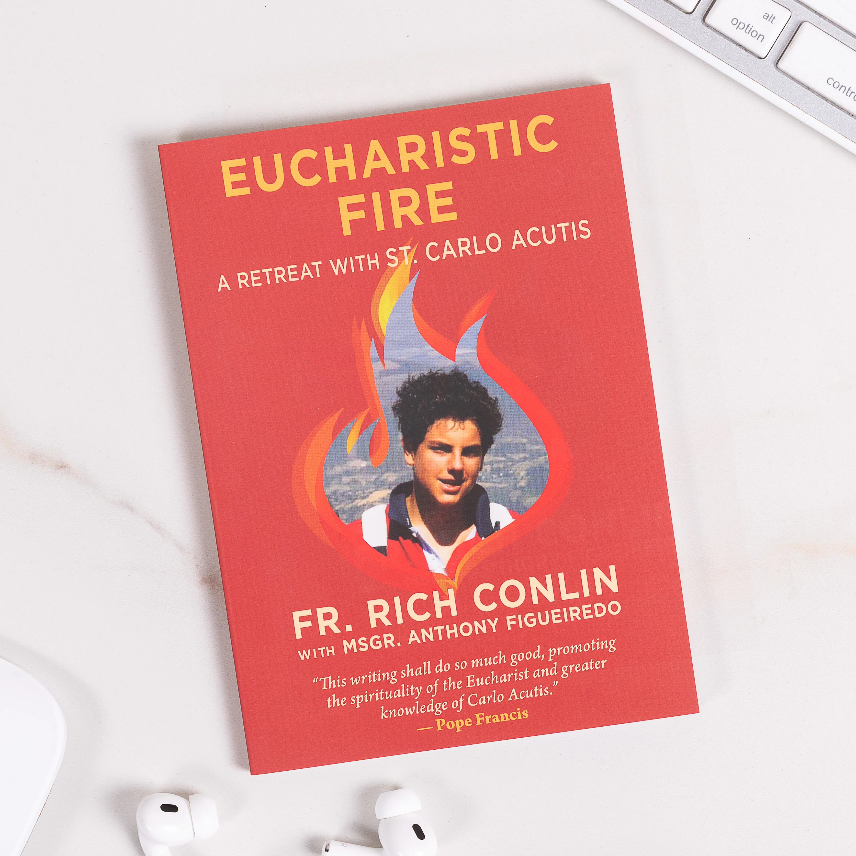 St. Carlo Acutis Eucharistic Devotion Set – Book, Rosary Bracelet & Sticker - Image 2