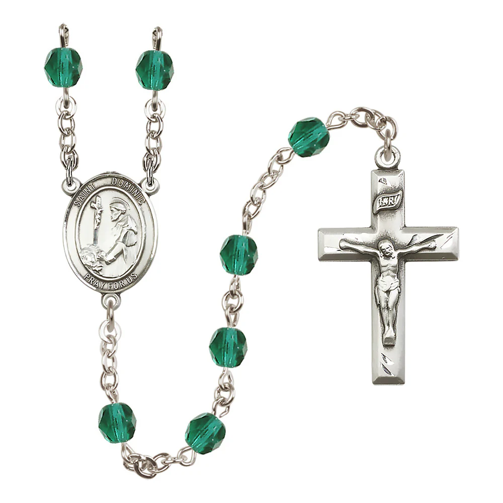 St. Dominic de Guzman Crystal Birthstone Rosary - Multiple Birthstones - Image 10