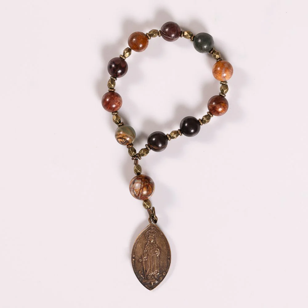 St. Dymphna Anxiety/Depression Decade Rosary with Card