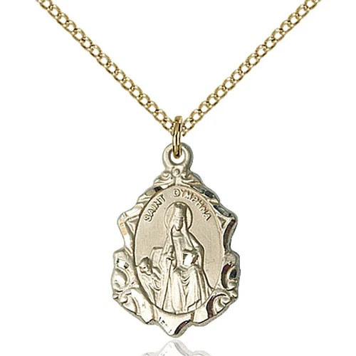 St. Dymphna Pendant, Bliss, 14Kt Gold-Filled