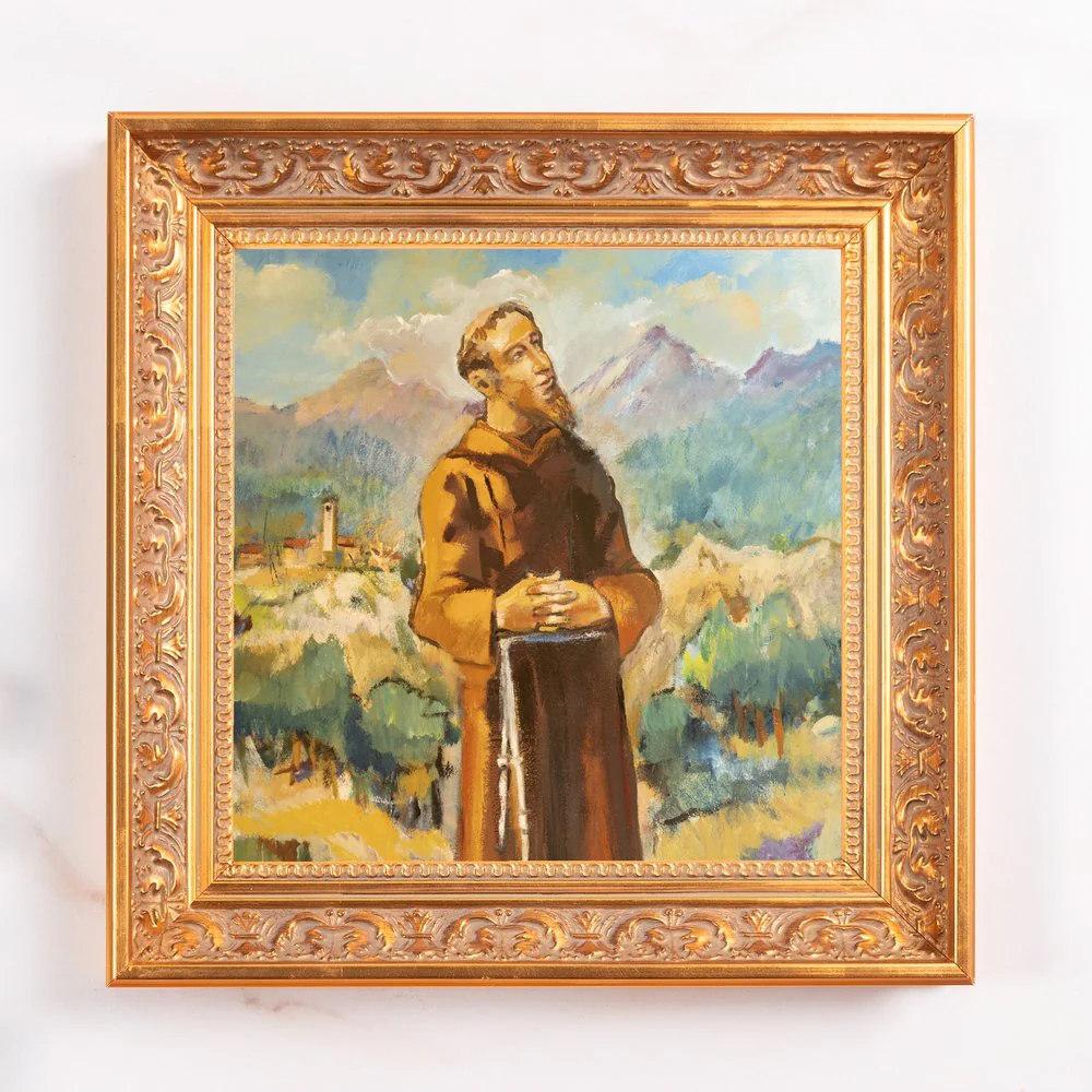 St. Francis Watercolor Framed Canvas - Sacred Mini Collection - Image 2