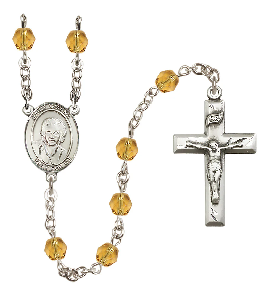 St. Gianna Beretta Molla Crystal Birthstone Rosary - Multiple Birthstones - Image 8