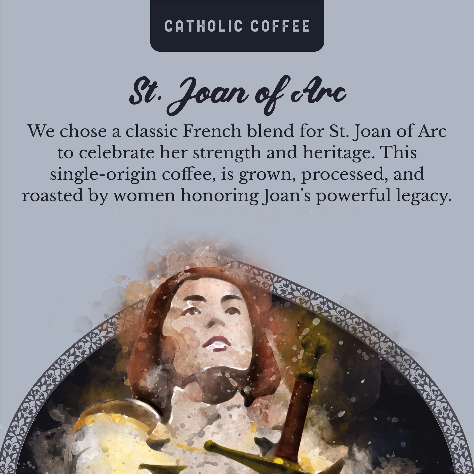 St. Joan of Arc French Blend Coffee - 12 oz. Bag - Image 2