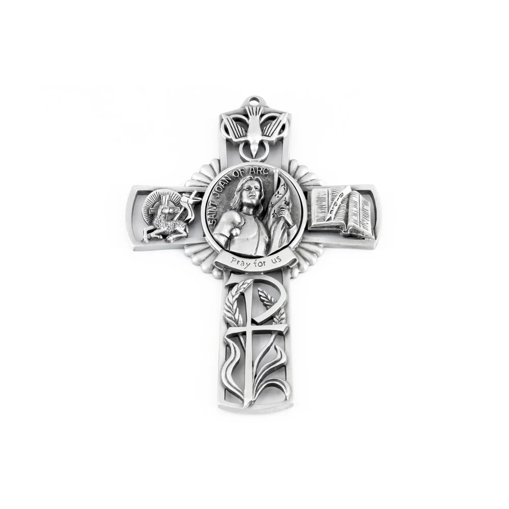 St. Joan Of Arc Wall Cross 5"