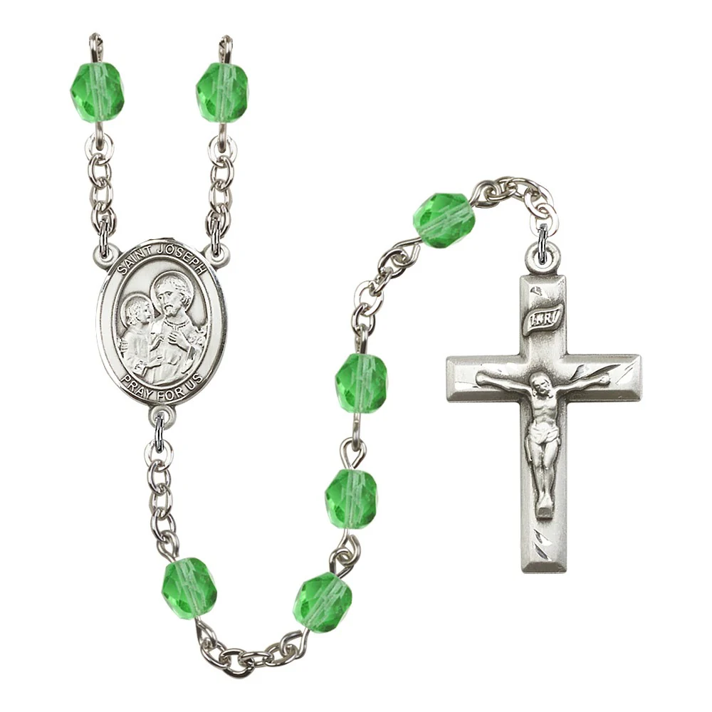 St. Joseph Birthstone Rosary - Multiple Birthstones - Image 12