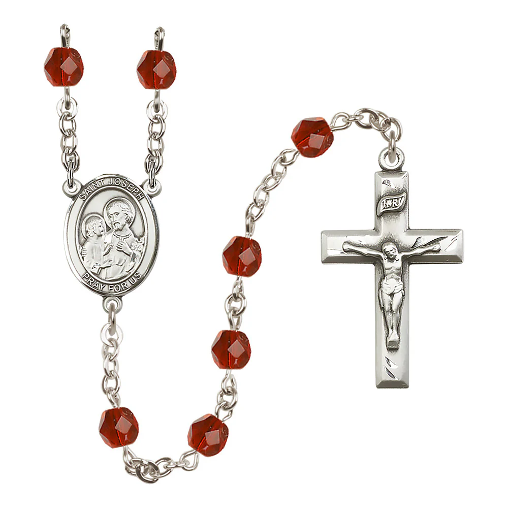 St. Joseph Birthstone Rosary - Multiple Birthstones - Image 6