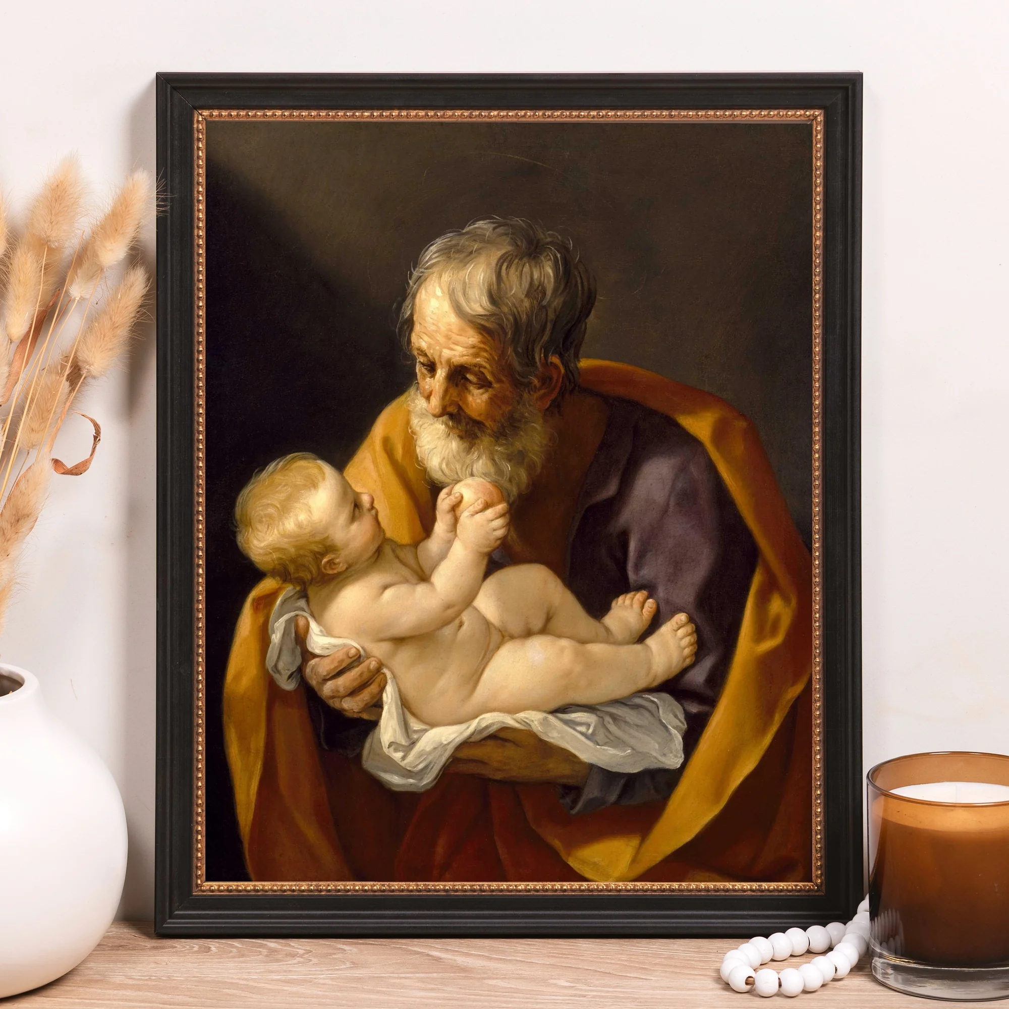 St. Joseph with the Infant Jesus Framed Canvas - Sacred Classics Collection - Image 10