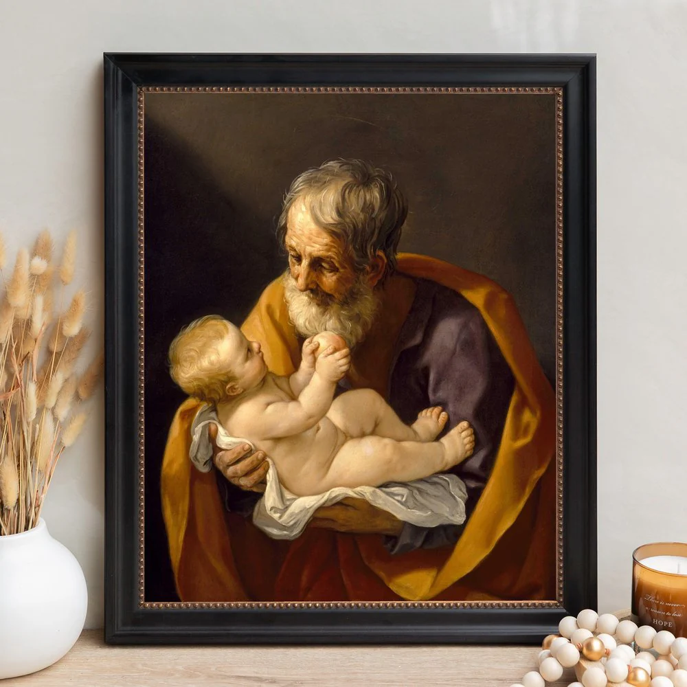 St. Joseph with the Infant Jesus Framed Canvas - Sacred Signature Collection - Image 12