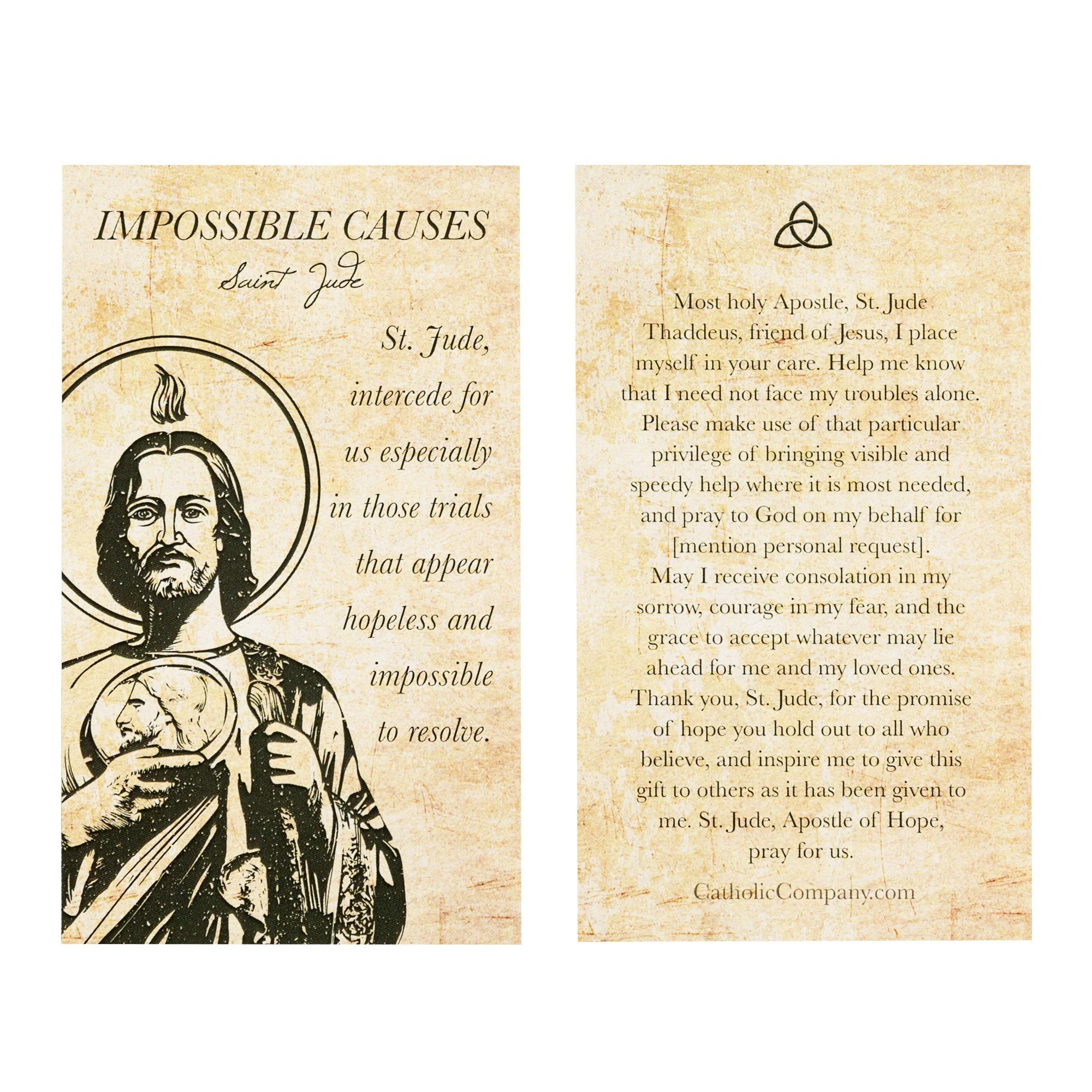 St. Jude - Impossible Causes Prayer Card - Image 2