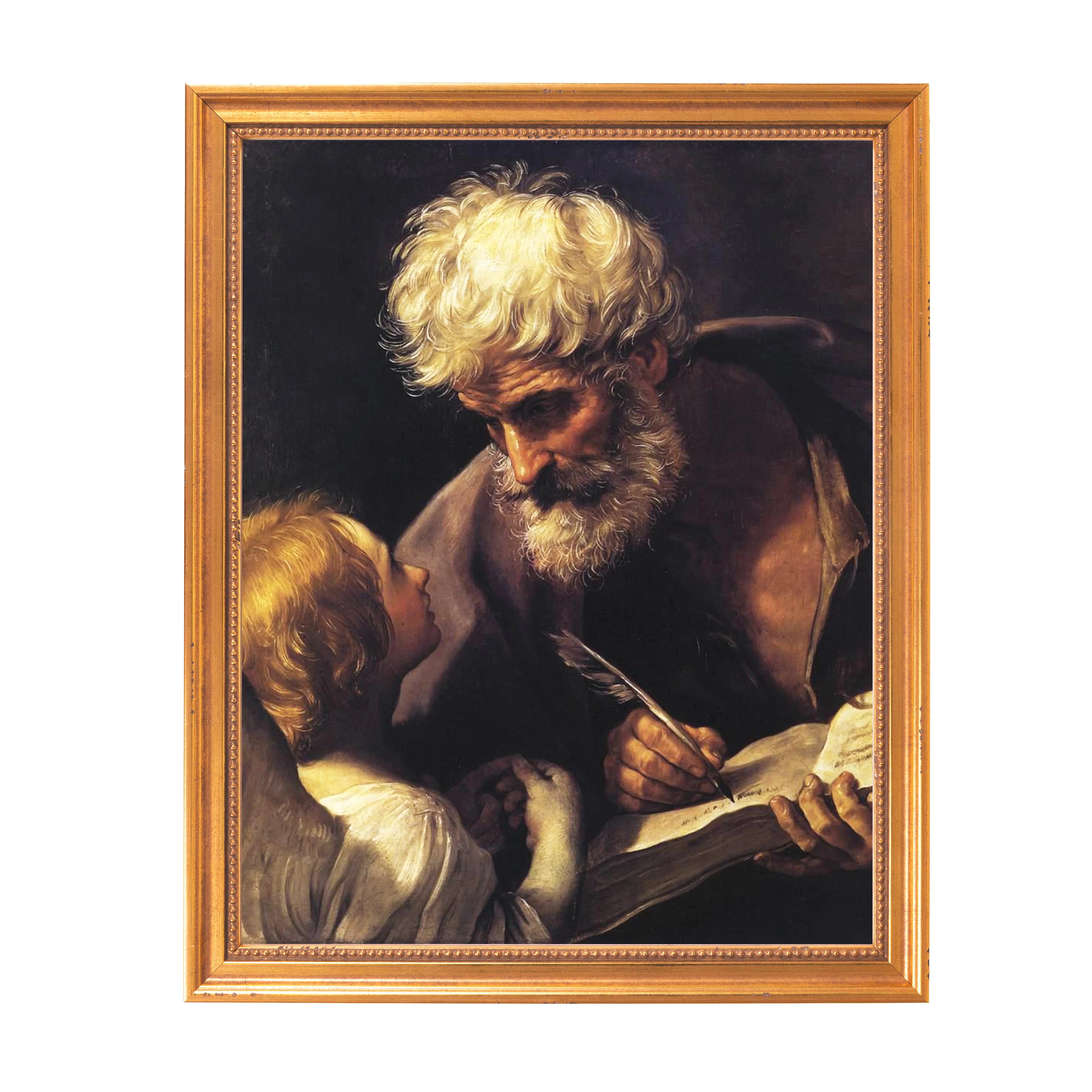 St. Matthew & the Angel Framed Canvas - Sacred Classics Collection - Image 6