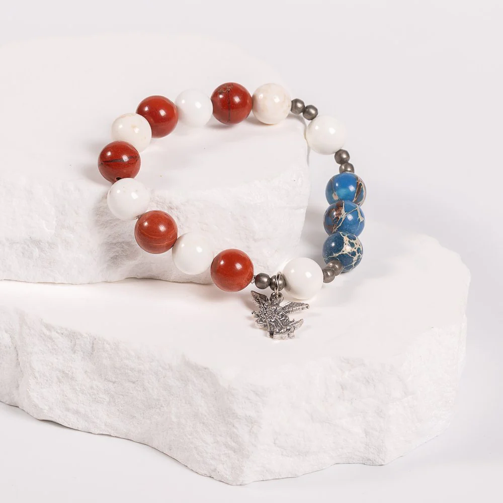 St. Michael America Rosary Bracelet - Image 7