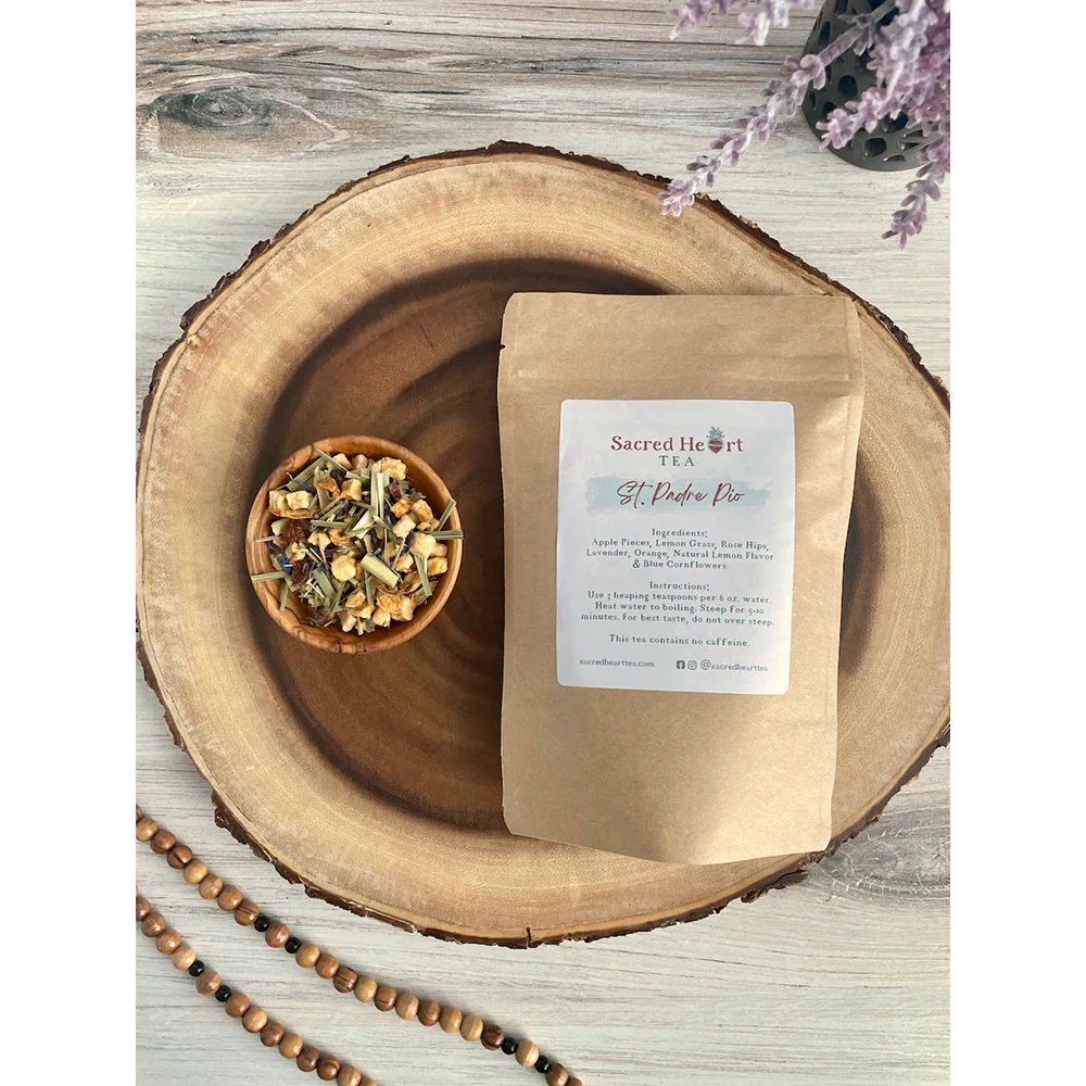 St. Padre Pio Lavender Lemon Herbal Tea - Image 3