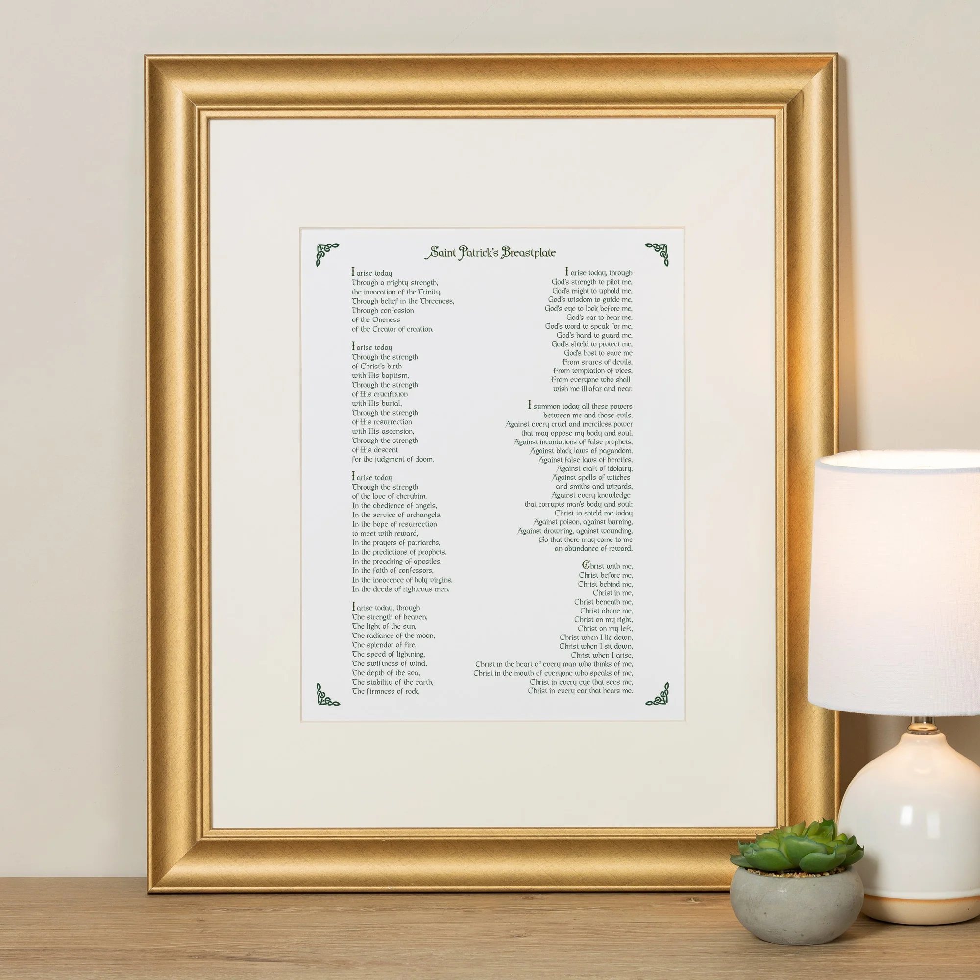 St. Patrick Breastplate Prayer Framed Print - Image 3