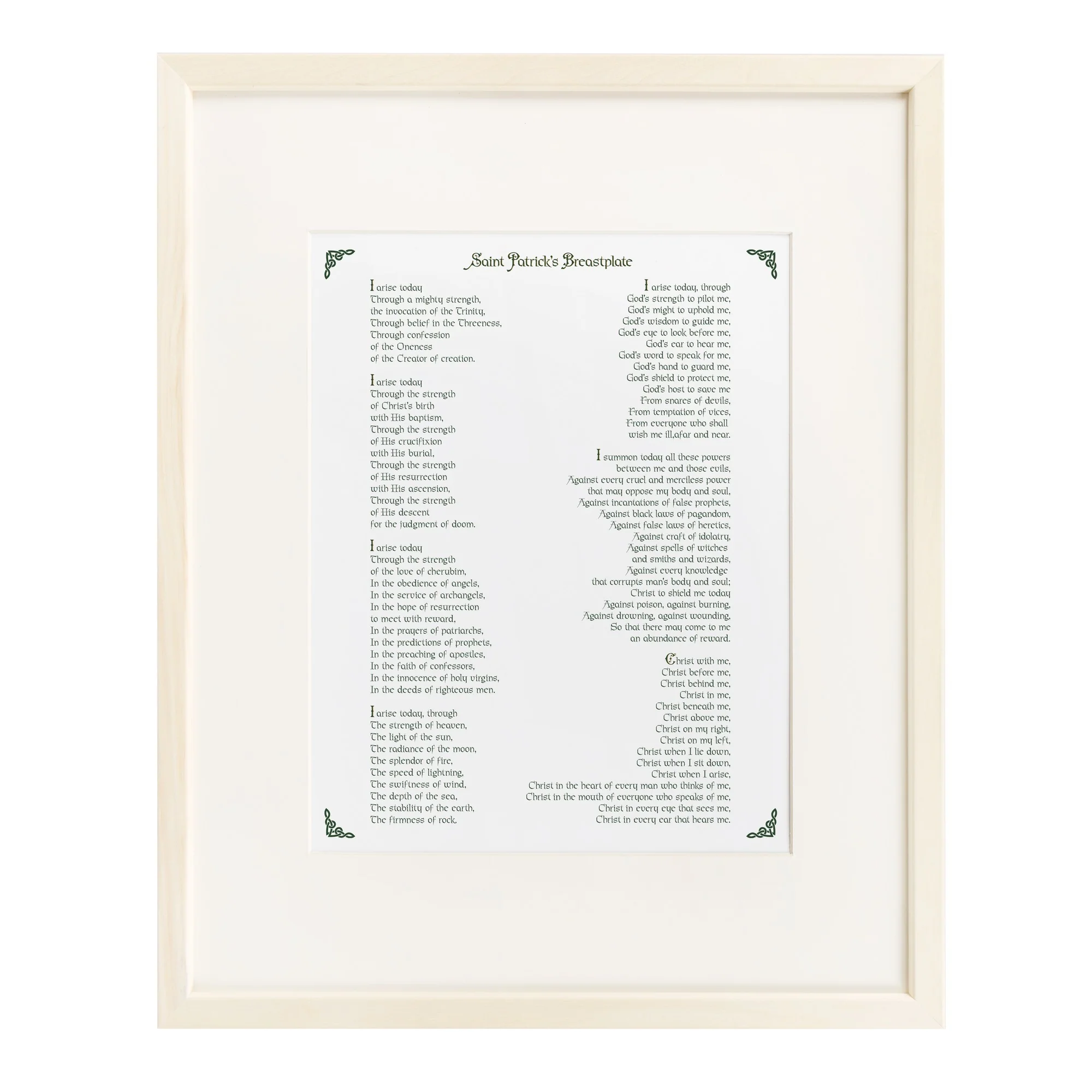 St. Patrick Breastplate Prayer Framed Print - Image 5